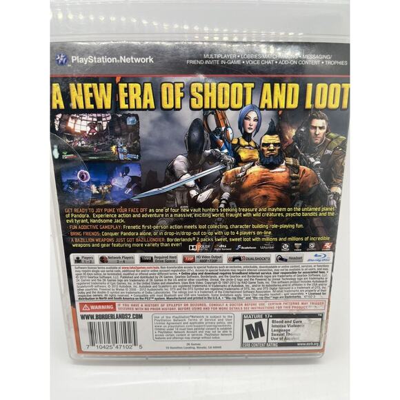 Borderlands 2 PS3 PlayStation 3 - Complete CIB - Tested - Picture 4 of 8